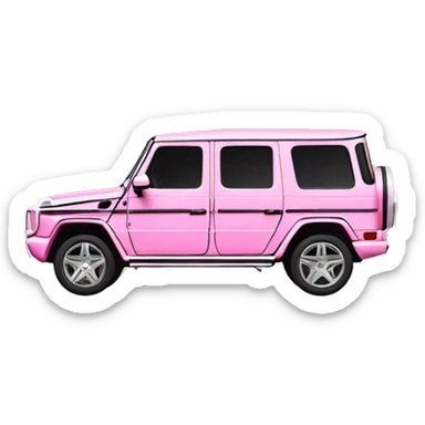 Baby pink g wagon sticker
