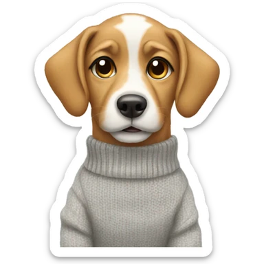 Dog with a Pullover  sticker