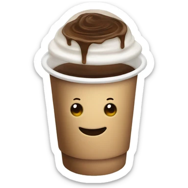 Iced coffee sticker