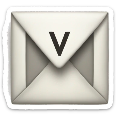 letter V and S sticker