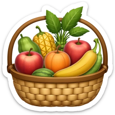 panier de fruits et légumes sticker