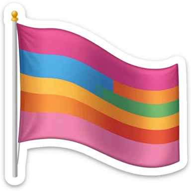 Lesbian flag sticker