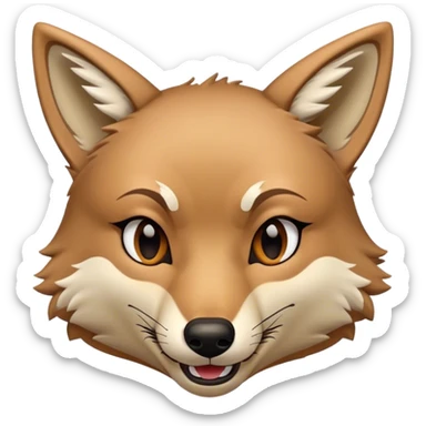 Coyote Winking sticker