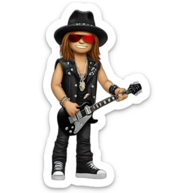 Slash guitarist and Axl rose sticker