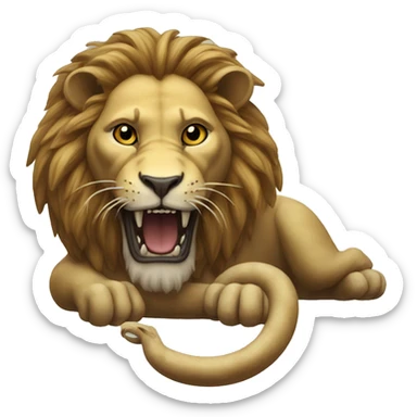 Lion serpent  sticker