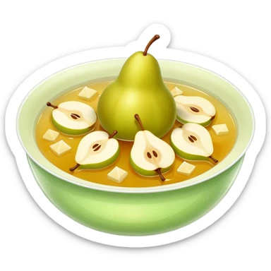 chinese pear dessert soup sticker