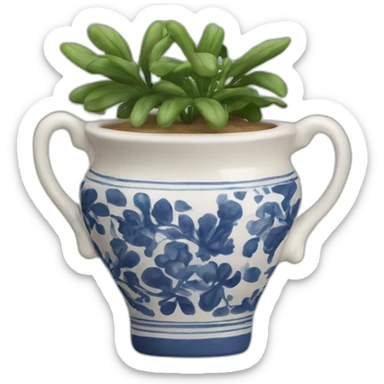 Jarrón de ceramica sticker