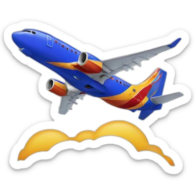 southwest airplane sticker