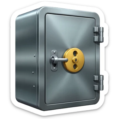 Locked bank vault sticker