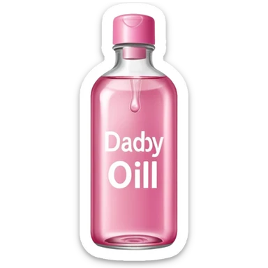 Diddy baby oil make it in the pink and clear bottle of baby oil with diddy oil as the name sticker
