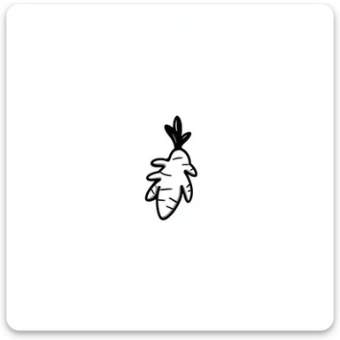 Ginger root with healing properties, hand drawn anti-inflammatory herb sticker