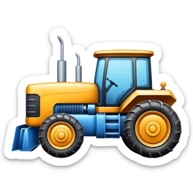 Tractor facut din puncte nu imagine sticker