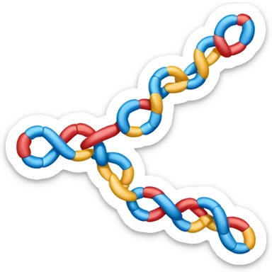 Single RNA strand (mRNA) modeled like a museum display: one strand only, gently twisting half-helix; glossy polymer appearance; ribose–phosphate backbone as a continuous ribbon; bases A U C G as colored plaques facing inward;  sticker