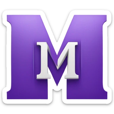 northwestern logo with a m sticker