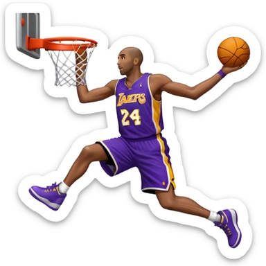 Kobe Bryant of him dunking  sticker