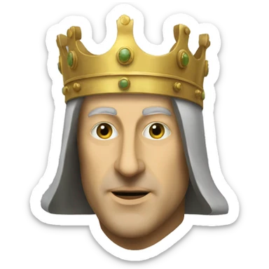 king baldwin IV mask sticker