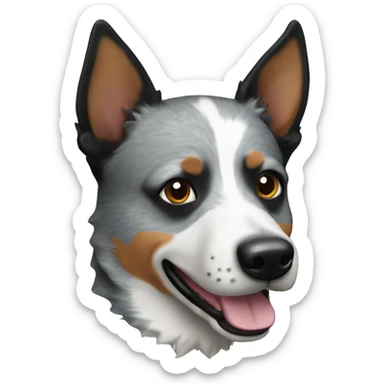 Blue heeler dog sticker