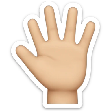 Mano xon dedo del medio levantado sticker