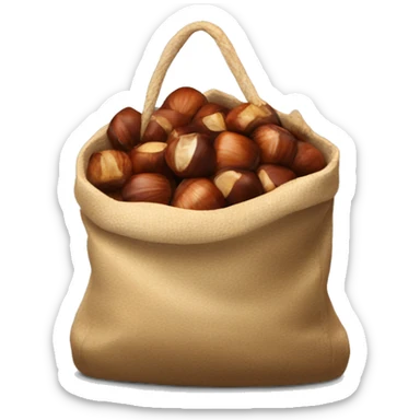 bag of roasted chestnuts sticker