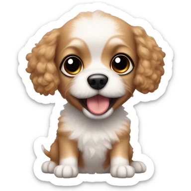 Chihuahua toy poodle puppy mix sticker