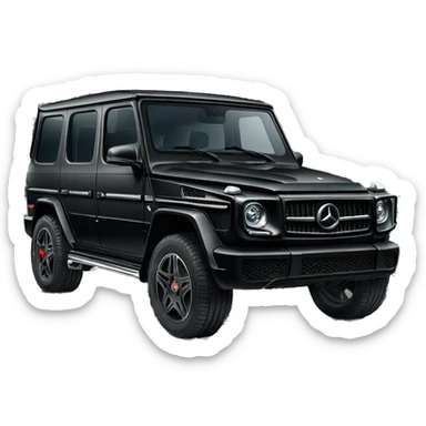 Black g wagon has name of mj on both of them sticker