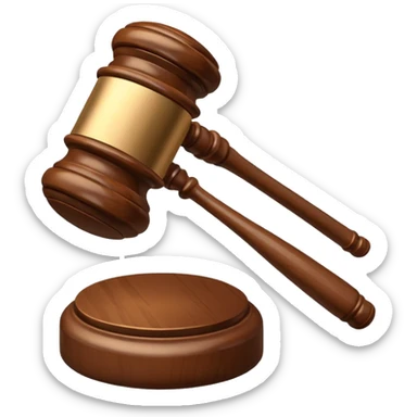 judges gavel sticker