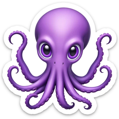 purple alien tentacles humanoid  sticker