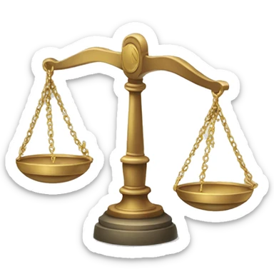 scales of justice sticker