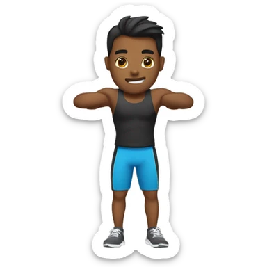 Workout back sticker