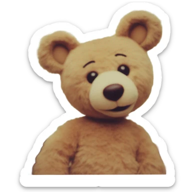 teddy bears party polaroid photo sticker