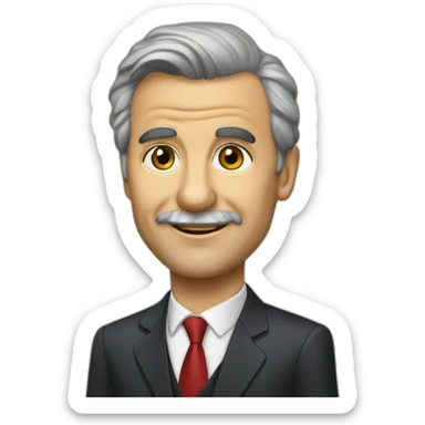 klaus Johannis presiden of romania sticker