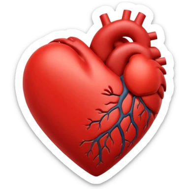 A heart that expresses a deep love for someone sticker