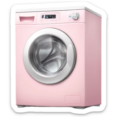 light pink washing machine  sticker
