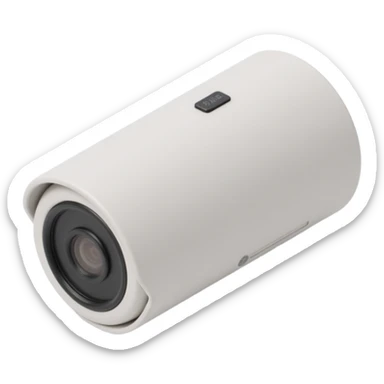 a realistic camera, skeuomorphism icon style sticker