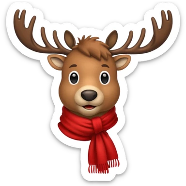 Spin reindeer from frozen sticker