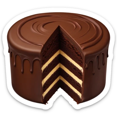 choc cake sticker