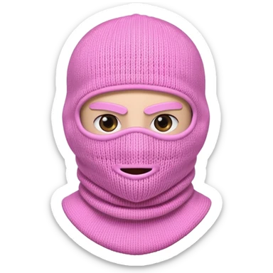 Ice-Pink Balaclava sticker
