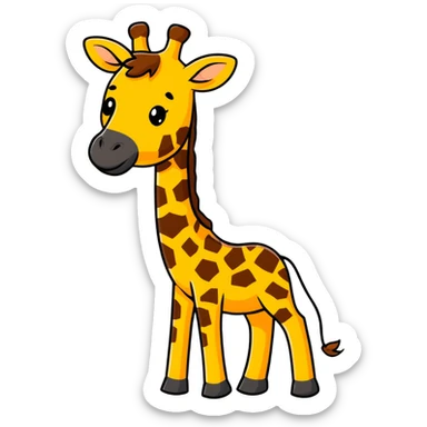giraffe sticker