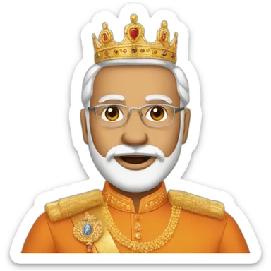 Modi Crowned sticker