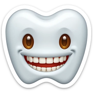 teeth without smile sticker