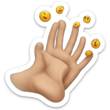 Dos manos la creación de Adán sticker