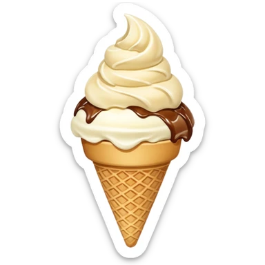 vanilla ice cream sticker