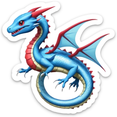 Salamence-Salandit-Gyarados-Dratini-Flygon-Dragonair-fusion-hybrid-creature  sticker