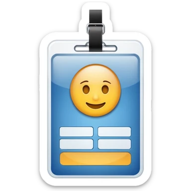 ID Card Scan sticker