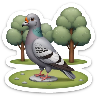 Pigeon sticker