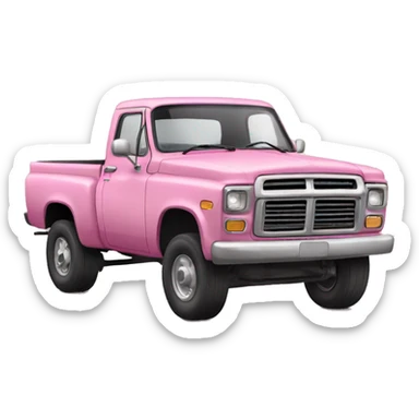 Old pink pickup  sticker