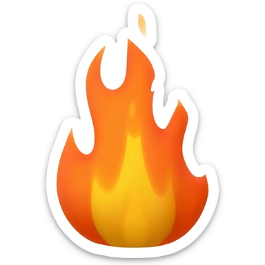 Balnça com fogo sticker