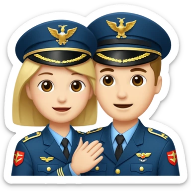 militar greeting sticker