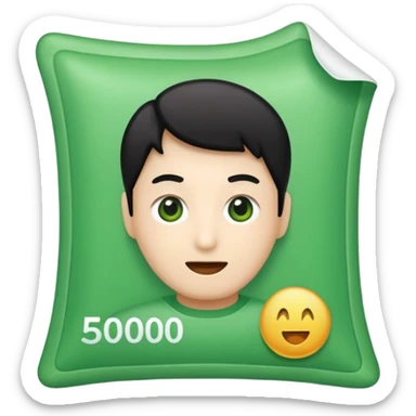 50000 won sticker