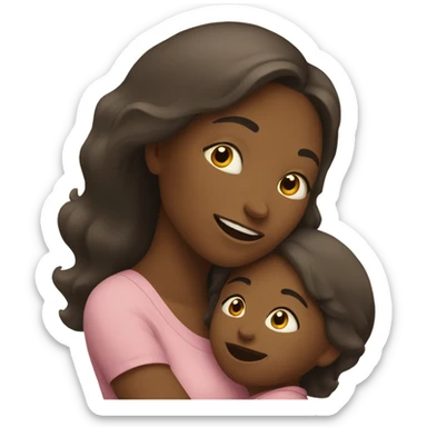Mother and child sticker